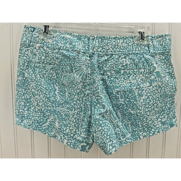 Lilly Pulitizer The Walsh Short Women's Size 6 Blue & White Print Casual Shorts - Picture 3 of 4